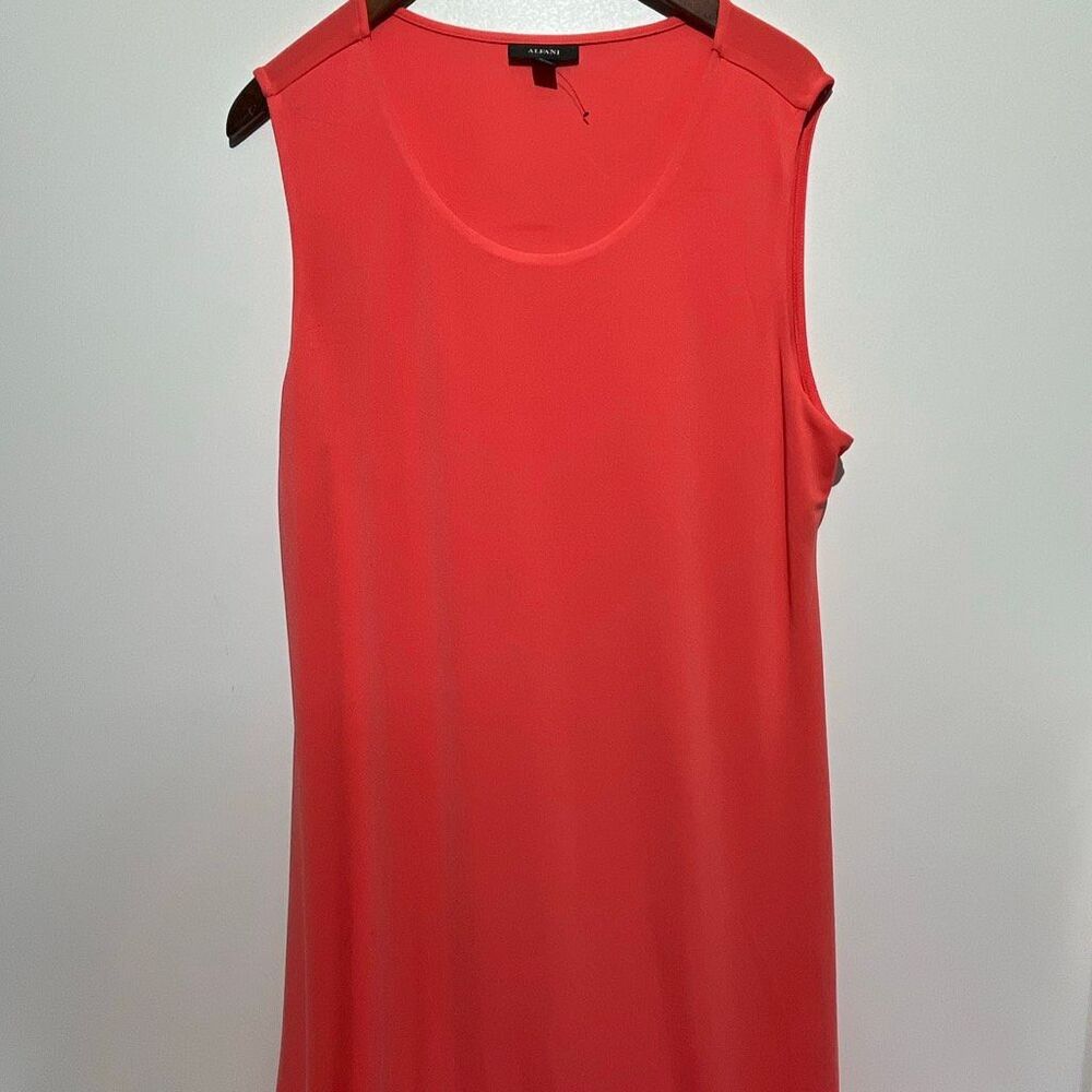 Alfani‎ Women's Coral Scoop Neck Sleeveless Pullover Maxi Dress Size XL NWOT